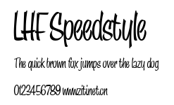 LHF Speedstyle.ttf字體轉換器圖片