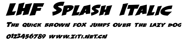 LHF Splash Italic.ttf字體轉換器圖片