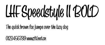 LHF Speedstyle II BOLD.ttf字體轉換器圖片