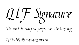 LHF Signature.ttf字體轉換器圖片