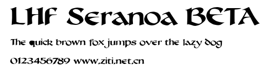 LHF Seranoa BETA.ttf字體轉換器圖片