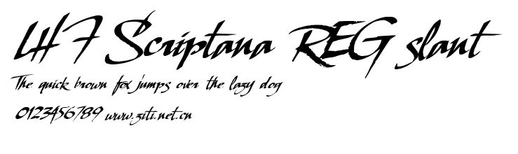 LHF Scriptana REG slant.ttf字體轉換器圖片