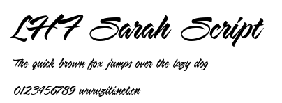 LHF Sarah Script.ttf字體轉換器圖片