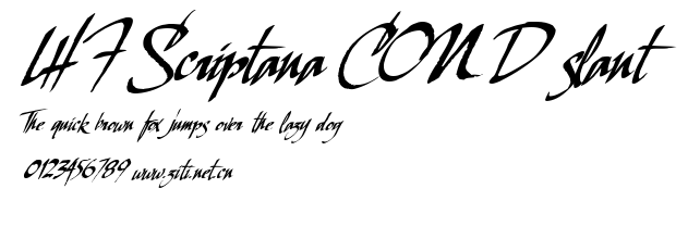 LHF Scriptana COND slant.ttf字體轉換器圖片