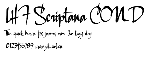LHF Scriptana COND.ttf字體轉換器圖片