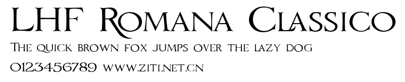 LHF Romana Classico.ttf字體轉換器圖片