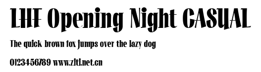 LHF Opening Night CASUAL.ttf字體轉換器圖片