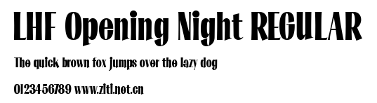 LHF Opening Night REGULAR.ttf字體轉換器圖片
