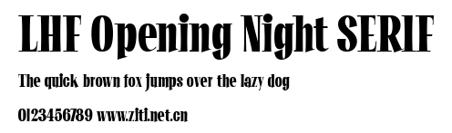 LHF Opening Night SERIF.ttf字體轉換器圖片