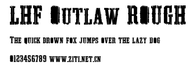 LHF Outlaw ROUGH.ttf字體轉換器圖片
