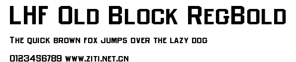 LHF Old Block RegBold.ttf字體轉換器圖片