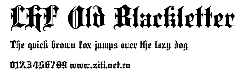 LHF Old Blackletter.ttf字體轉換器圖片