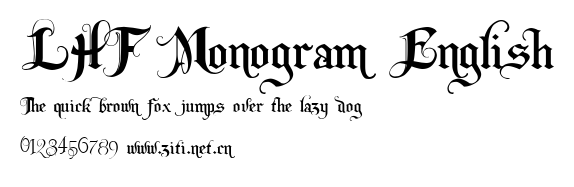 LHF Monogram English.ttf字體轉換器圖片