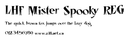 LHF Mister Spooky REG.ttf字體轉換器圖片