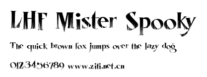 LHF Mister Spooky.ttf字體轉換器圖片