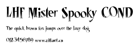 LHF Mister Spooky COND.ttf字體轉換器圖片