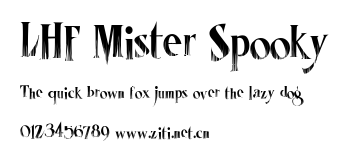 LHF Mister Spooky.ttf字體轉換器圖片