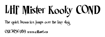 LHF Mister Kooky COND.ttf字體轉換器圖片