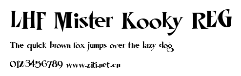 LHF Mister Kooky REG.ttf字體轉換器圖片