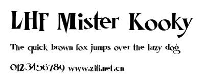 LHF Mister Kooky.ttf字體轉換器圖片