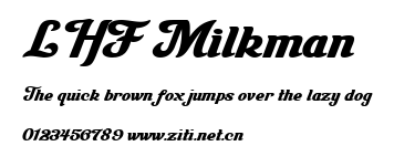 LHF Milkman.ttf字體轉換器圖片