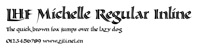 LHF Michelle Regular Inline.ttf字體轉換器圖片