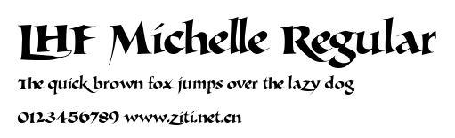 LHF Michelle Regular.ttf字體轉換器圖片