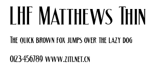 LHF Matthews Thin.ttf字體轉換器圖片