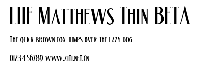 LHF Matthews Thin BETA.ttf字體轉換器圖片