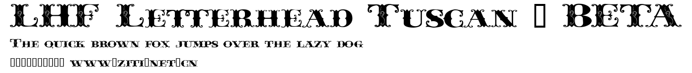 LHF Letterhead Tuscan | BETA.ttf字體轉換器圖片