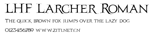 LHF Larcher Roman.ttf字體轉換器圖片