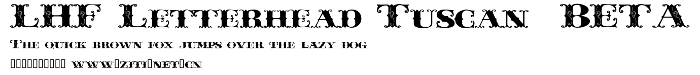 LHF Letterhead Tuscan BETA.ttf字體轉換器圖片