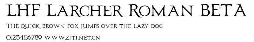 LHF Larcher Roman BETA.ttf字體轉換器圖片