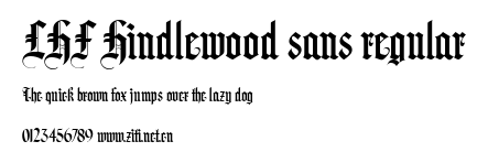 LHF Hindlewood sans regular.ttf字體轉換器圖片