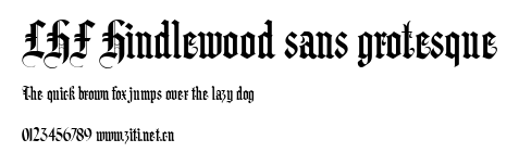LHF Hindlewood sans grotesque.ttf字體轉換器圖片