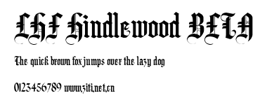 LHF Hindlewood BETA.ttf字體轉換器圖片