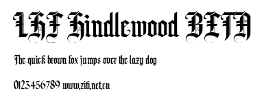 LHF Hindlewood BETA.ttf字體轉換器圖片