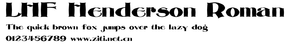 LHF Henderson Roman.ttf字體轉換器圖片