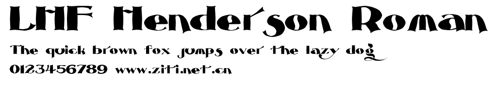 LHF Henderson Roman.ttf字體轉換器圖片