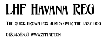 LHF Havana REG.ttf字體轉換器圖片