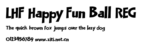 LHF Happy Fun Ball REG.ttf字體轉換器圖片