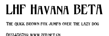 LHF Havana BETA.ttf字體轉換器圖片
