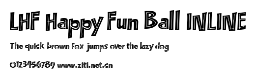 LHF Happy Fun Ball INLINE.ttf字體轉換器圖片