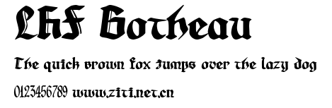 LHF Gotheau.ttf字體轉換器圖片