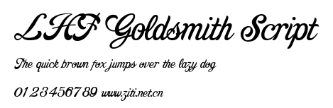 LHF Goldsmith Script.ttf字體轉換器圖片