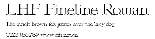 LHF Fineline Roman.ttf字體轉換器圖片