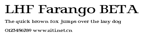 LHF Farango BETA.ttf字體轉換器圖片