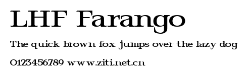 LHF Farango.ttf字體轉換器圖片