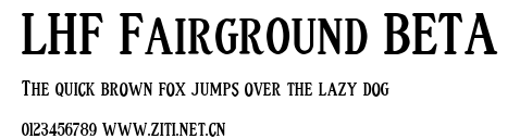 LHF Fairground BETA.ttf字體轉換器圖片