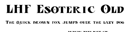 LHF Esoteric Old.ttf字體轉換器圖片